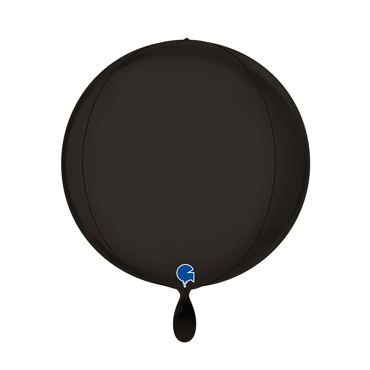 1 Ballon 4D - Globe - Satin Fumé Noir