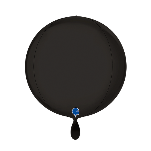 1 Ballon 4D - Globe - Satin Fumé Noir
