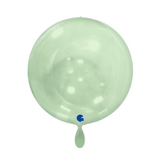 1 Ballon 4D - Globe - Vert Transparent