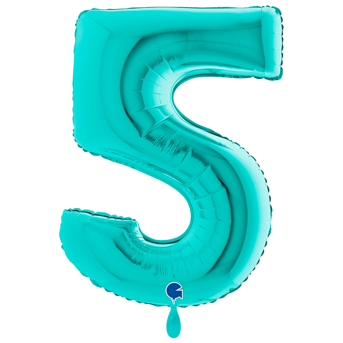 1 Ballon XXL - Chiffre 5 - Tiffany