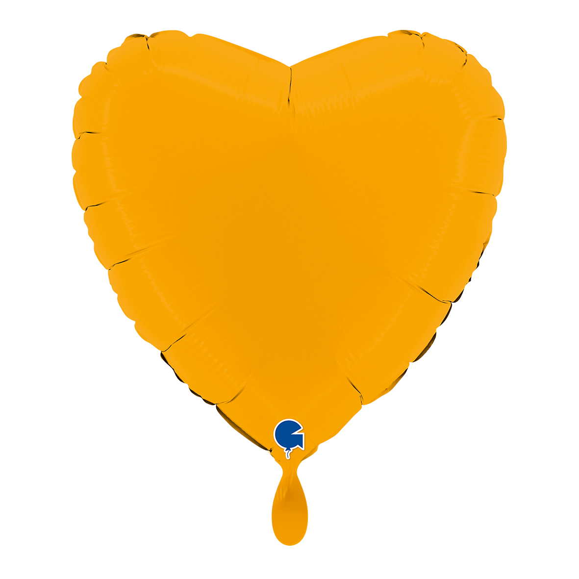 1 Ballon - Cœur - Moutarde mat