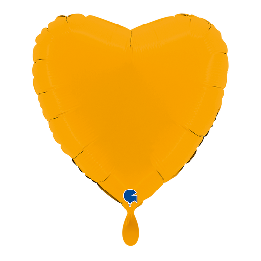 1 Ballon - Cœur - Moutarde mat