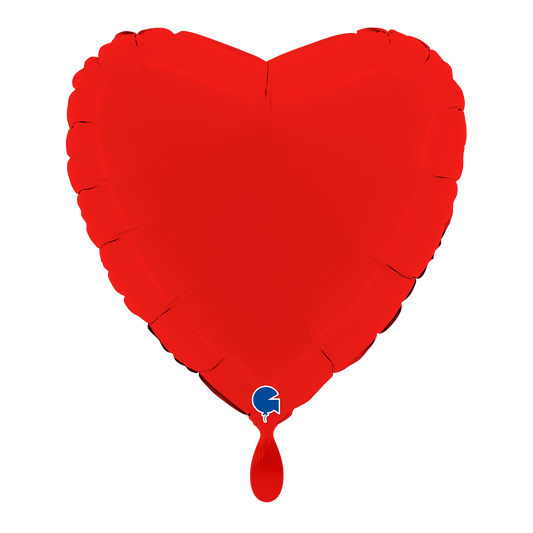 1 Ballon - Cœur - Rouge mat
