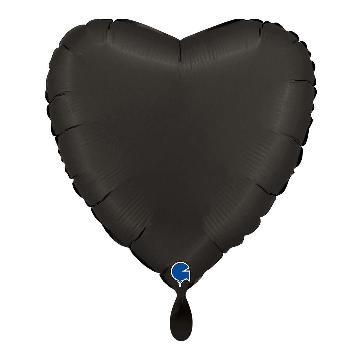 1 Ballon - Hart - Satijn Fumé Zwart