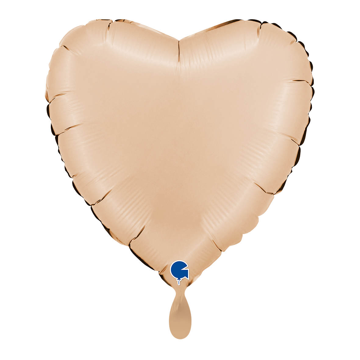 1 Ballon - Hart - Satijn Nude