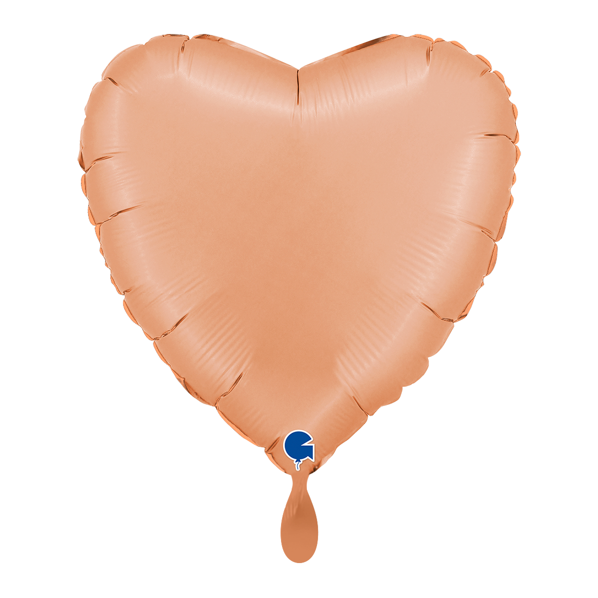 1 Ballon - Hart - Satijn Perzik