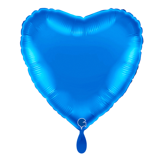 1 Ballon - Cœur - Bleu