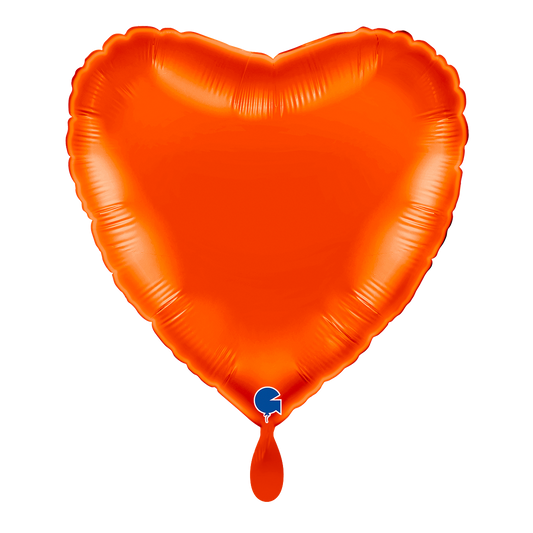 1 Ballon - Cœur - Orange