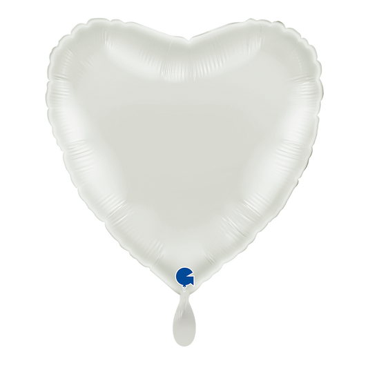 1 Ballon - Cœur - Blanc