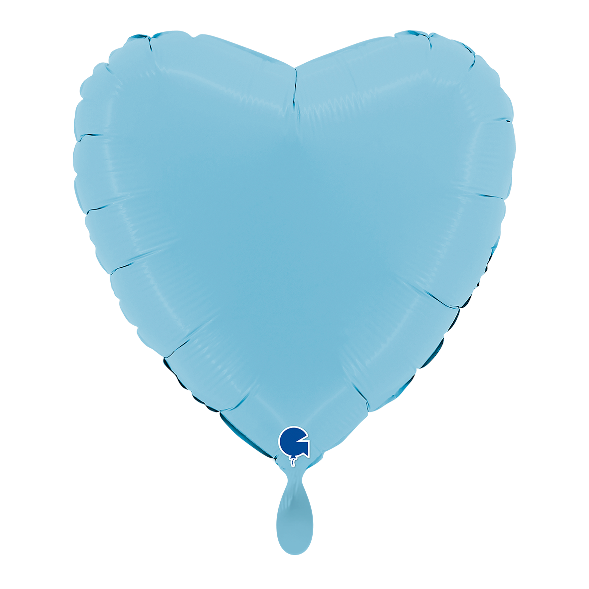 1 Ballon - Cœur - Bleu mat