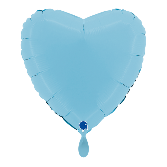 1 Ballon - Cœur - Bleu mat
