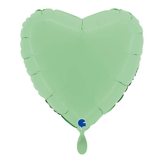 1 Ballon - Cœur - Vert mat