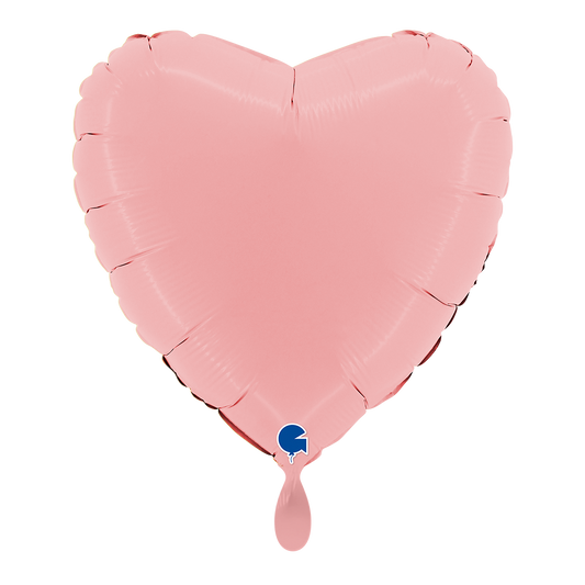1 Ballon - Cœur - Rose mat