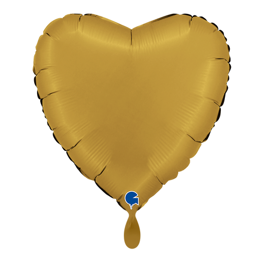 1 Ballon - Hart - Satijn Goud