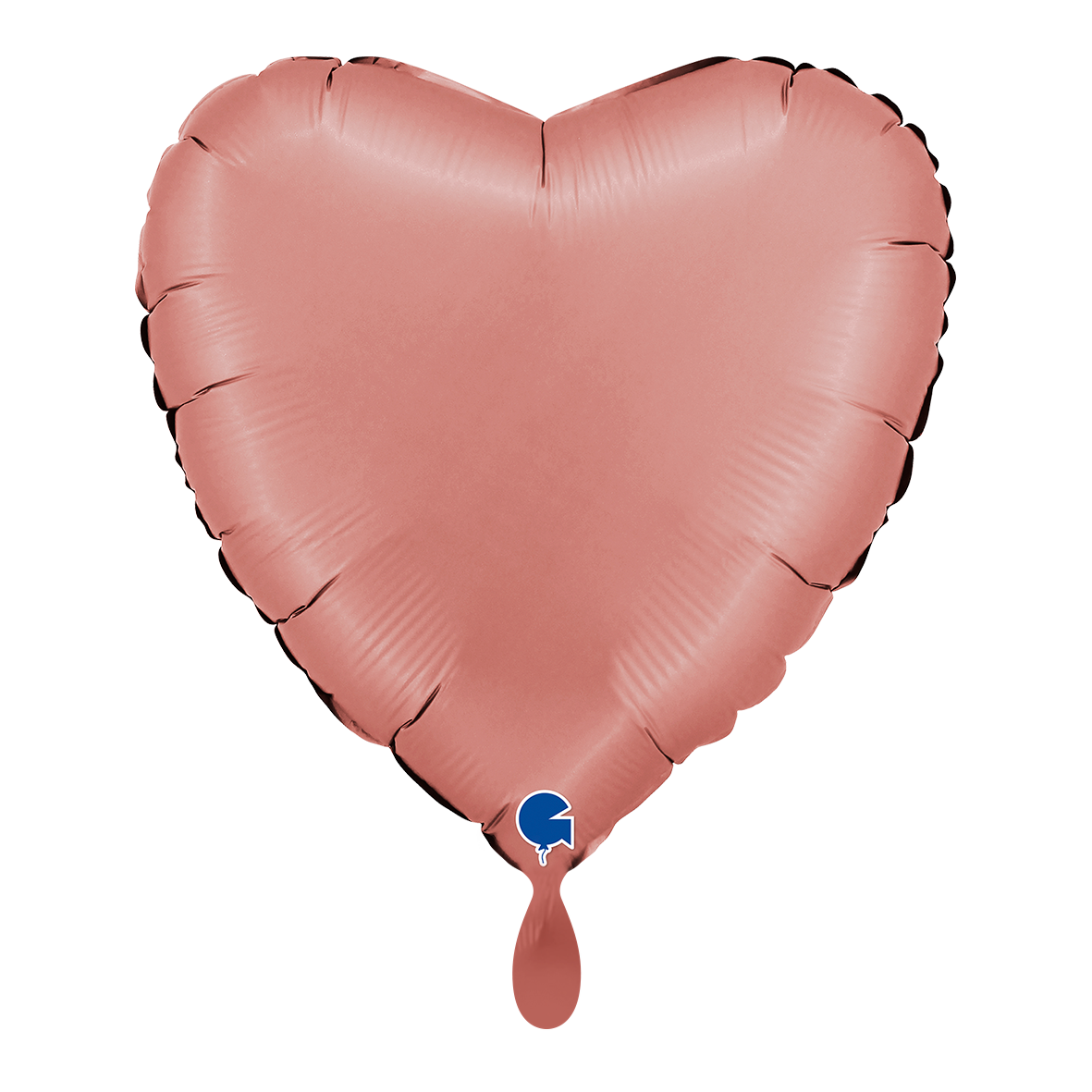 1 Ballon - Hart - Satijn Roségoud