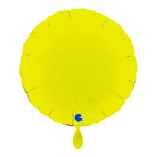 1 Ballon - Rond - Vert Citron Mat