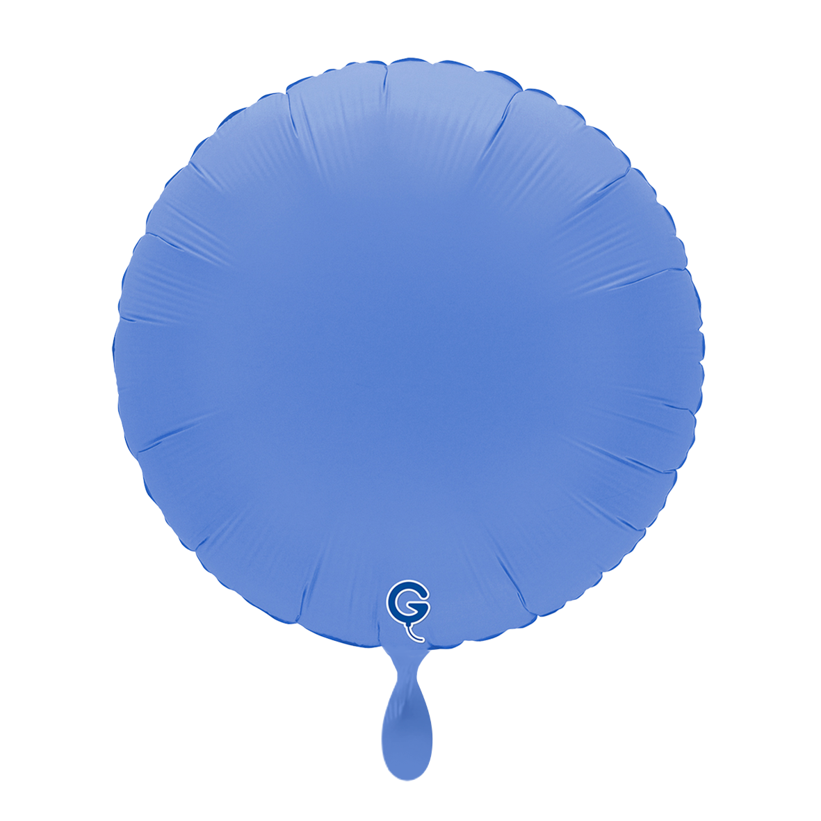 1 Ballon - Rond - Mat Doux Bleu Lotus
