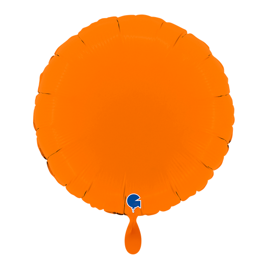 1 Ballon - Rond - Orange mat
