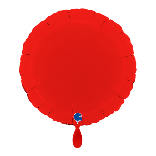 1 Ballon - Rond - Rouge Mat