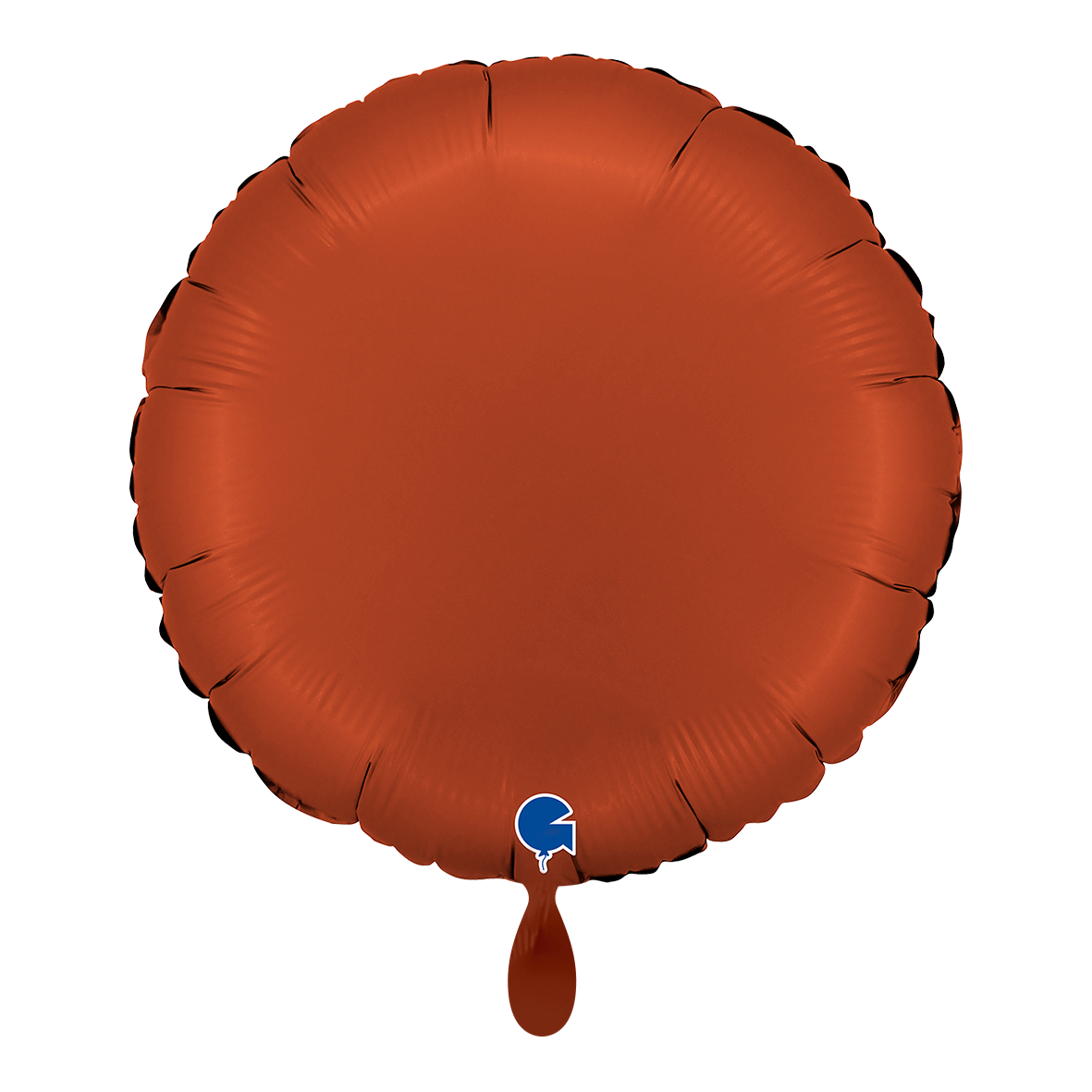 1 Ballon - Rond - Satijnsteenrood