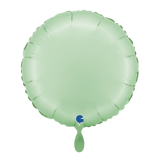 1 Ballon - Rond - Satijn Glanzend Mint