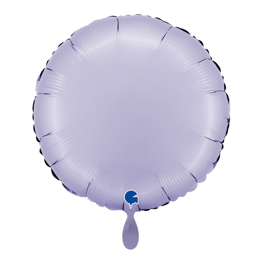 1 Ballon - Rond - Satijn Lila