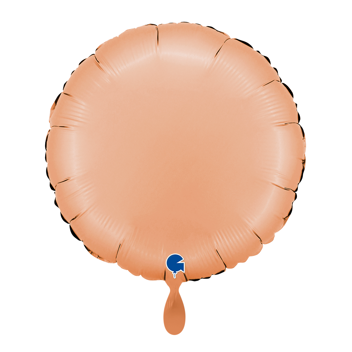 1 Ballon - Rond - Satijn Peach