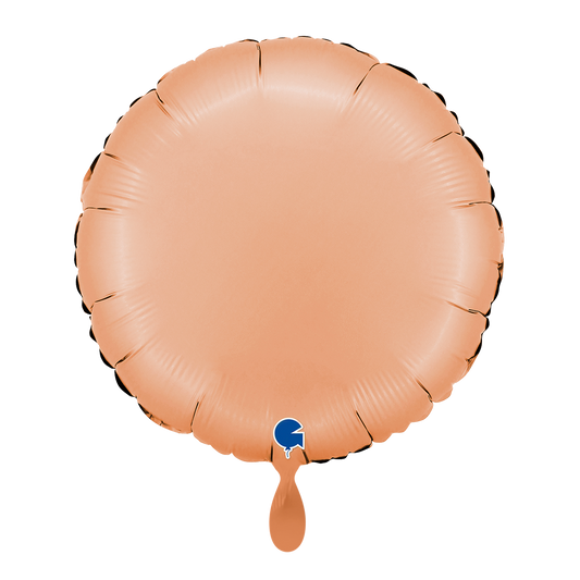 1 Ballon - Rond - Satijn Peach