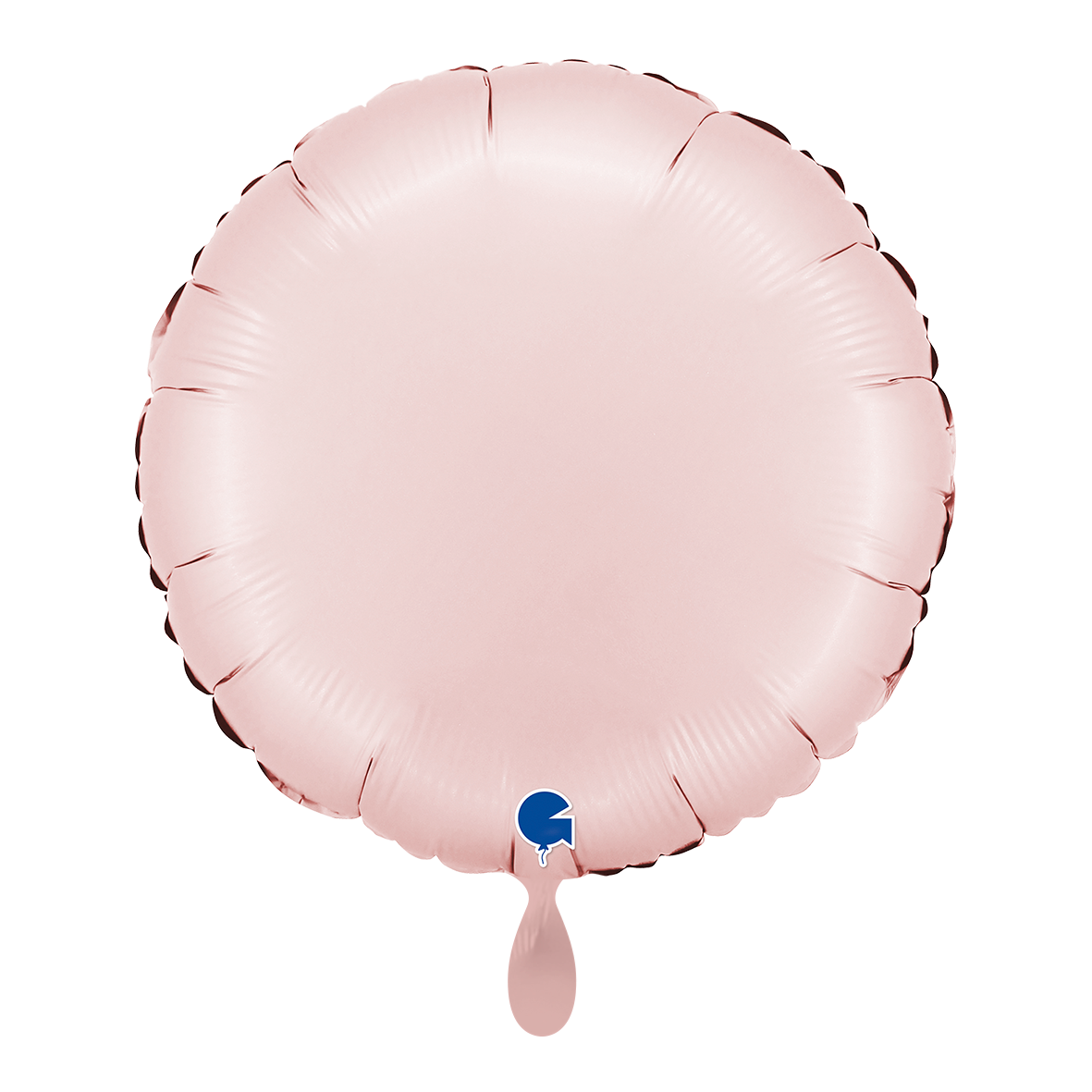 1 Ballon - Rond - Satin Rose Pastel