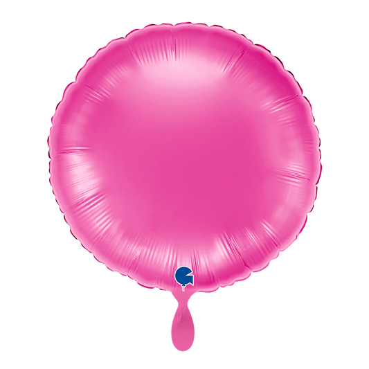 1 ballon - rond - fuchsia