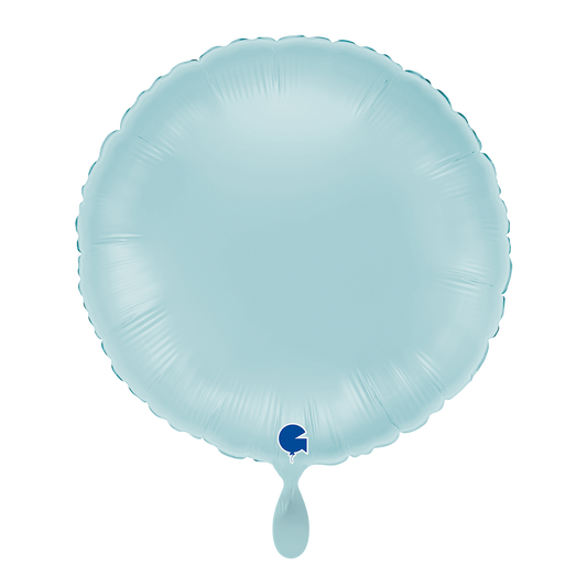 1 Ballon - Rond - Bleu pastel