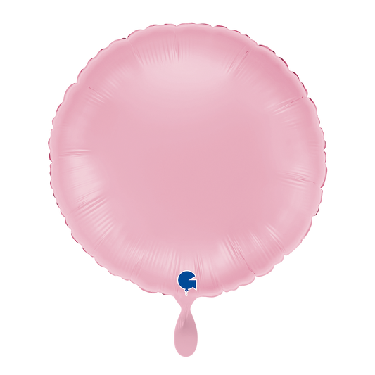 1 Ballon - Rond - Rose Pastel