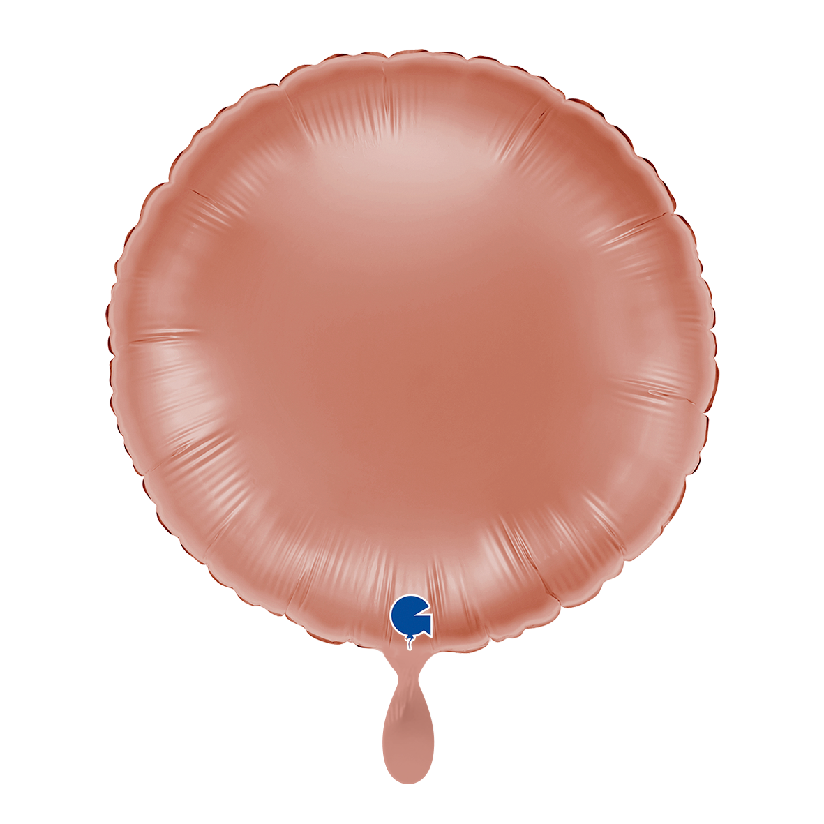 1 ballon - rond - or rose