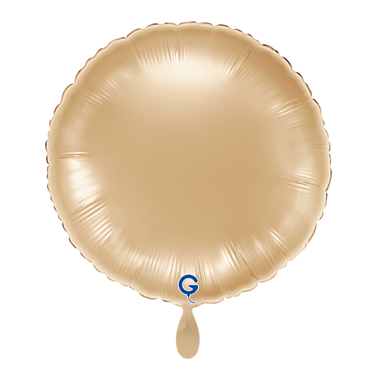 1 Ballon - Rond - Or Blanc