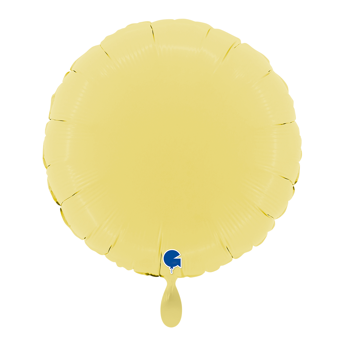 1 Ballon - Rond - Mat Geel