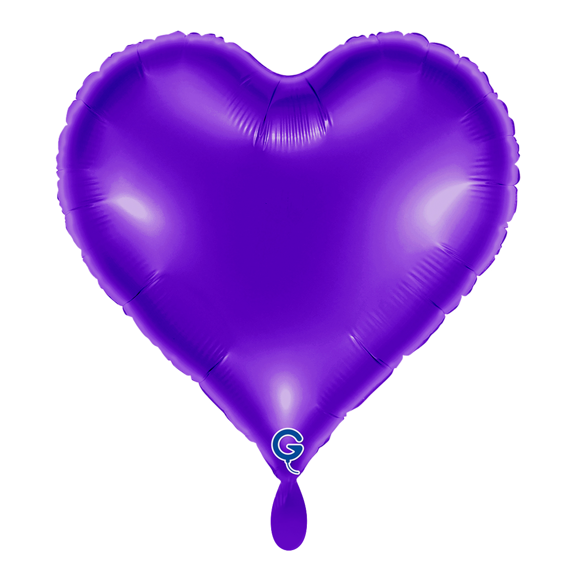 1 Ballon – Hart – Metallic Koninklijk paars