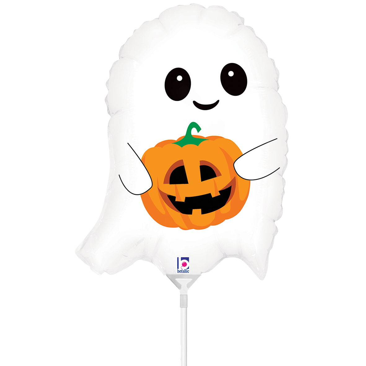 10 Miniballonnen luchtgevuld - Cute Lil' Ghost (Onverpakt)