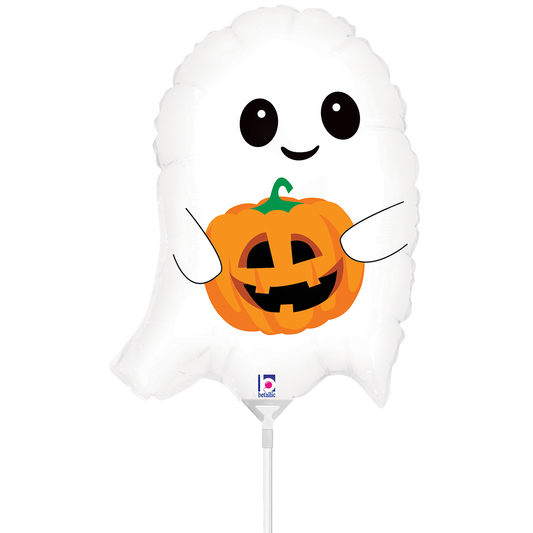 10 Miniballonnen luchtgevuld - Cute Lil' Ghost (Onverpakt)