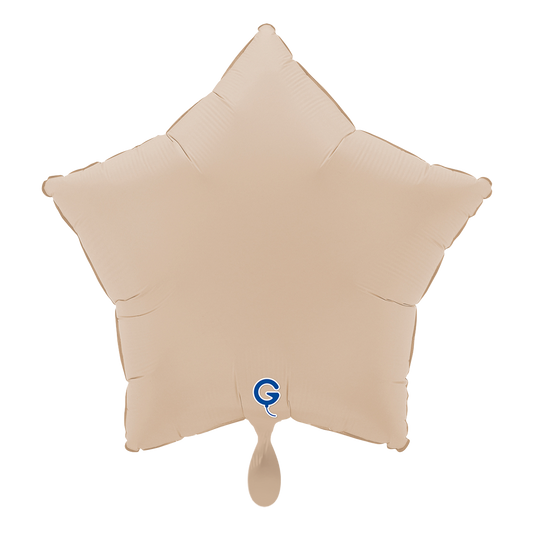 1 Ballon – Étoile – Mat doux Cappuccino