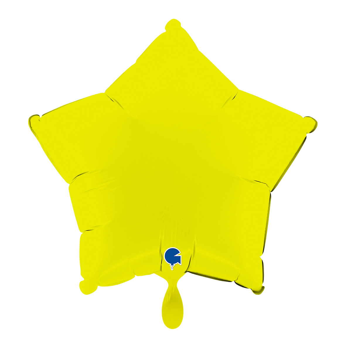 1 Ballon - Ster - Mat Limoengroen