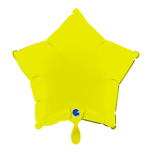 1 Ballon - Ster - Mat Limoengroen