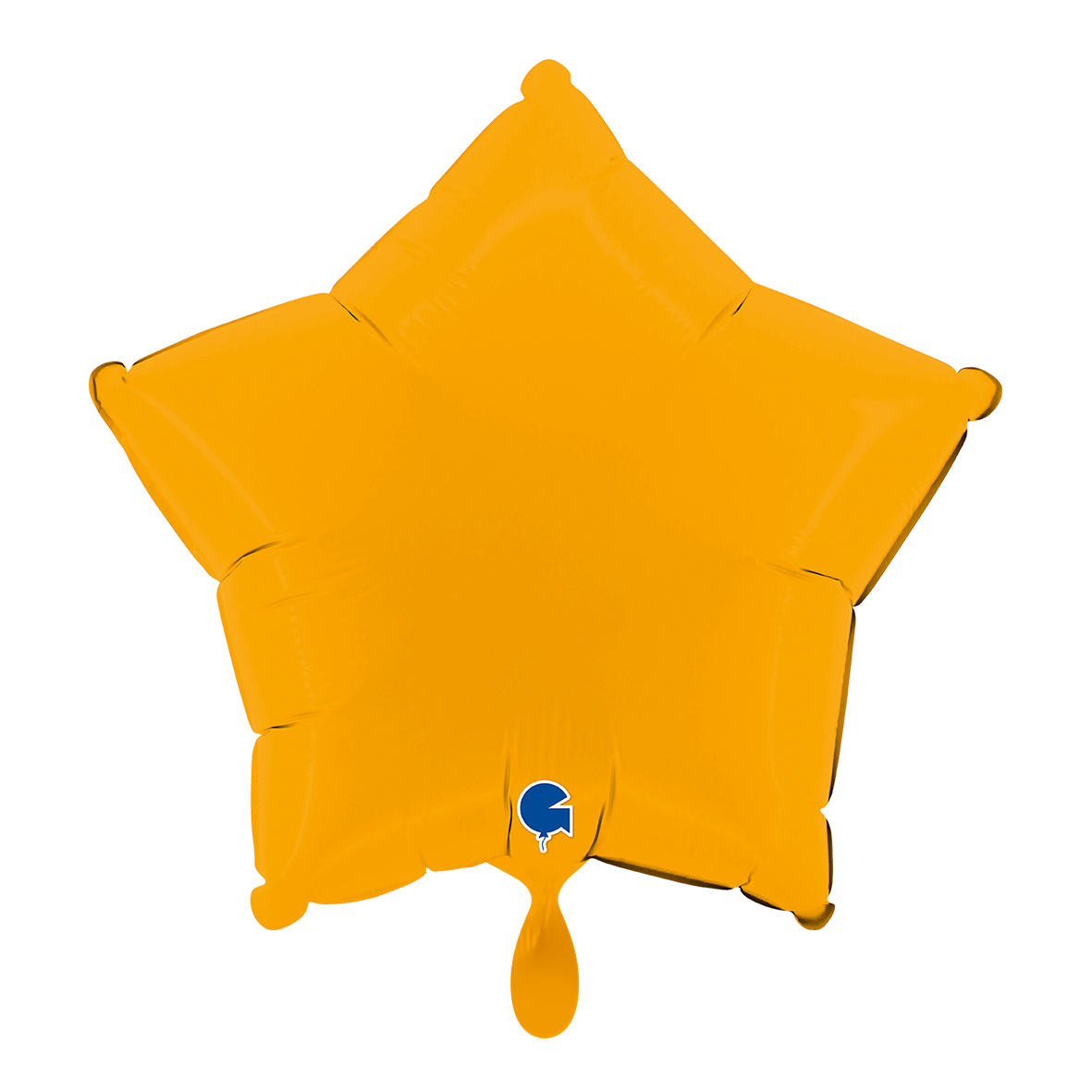1 Ballon - Ster - Mat Okergeel