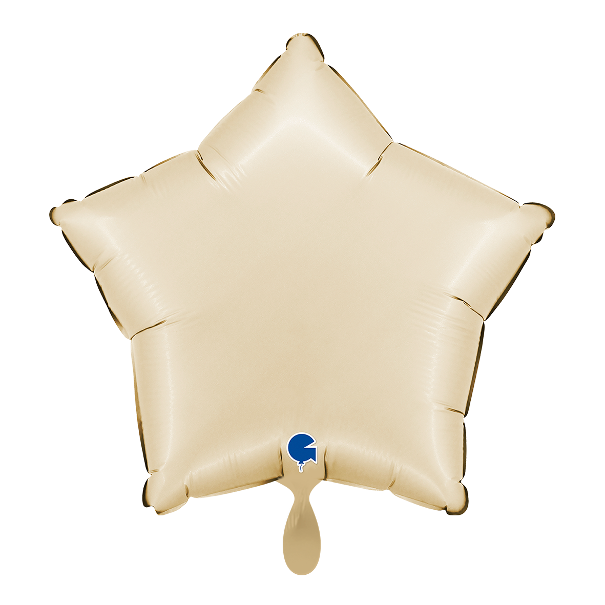 1 Ballon - Étoile - Crème satinée