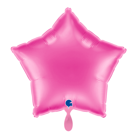 1 Ballon - Étoile - Fuxia