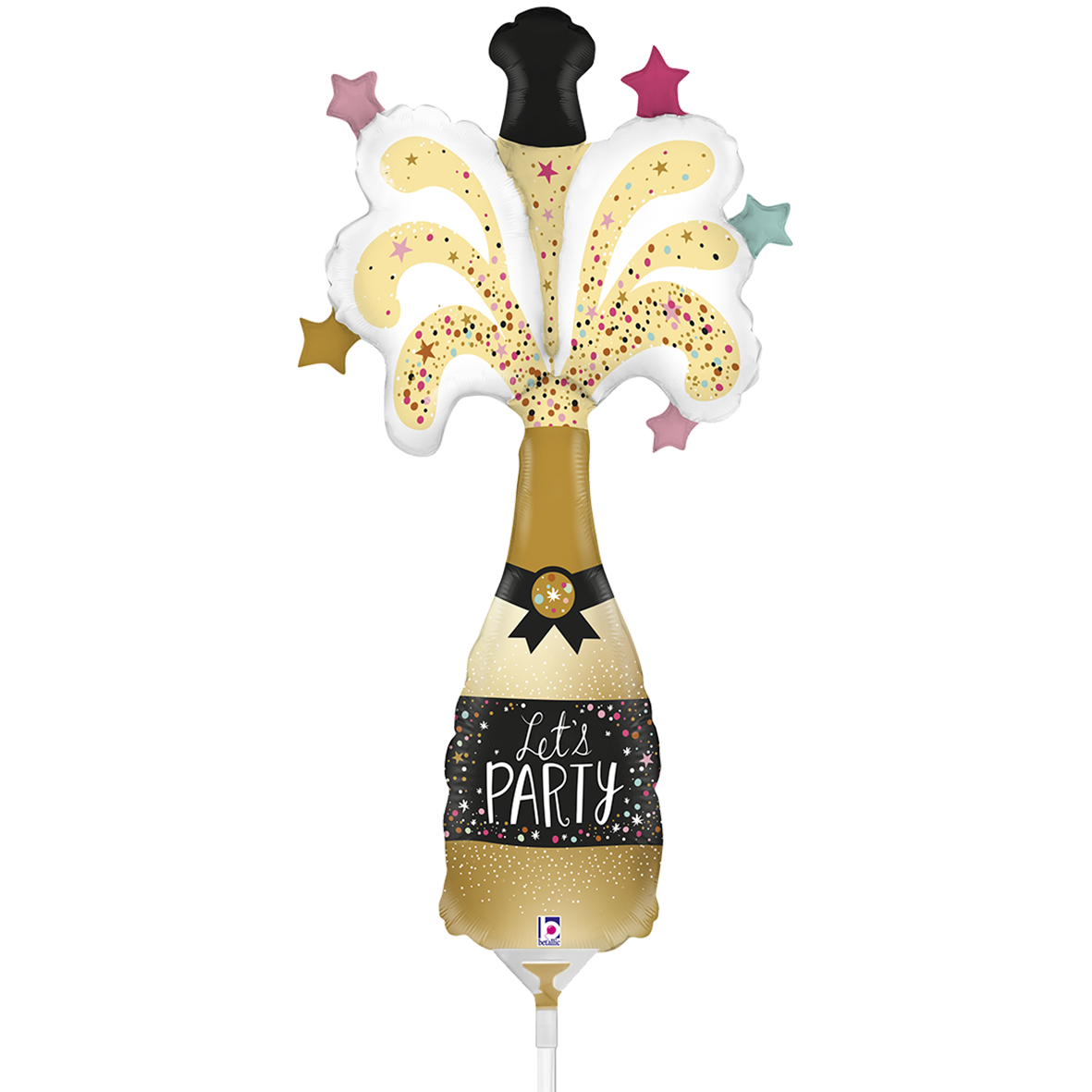 10 mini-ballons garnis d'air - Party Champagne (non emballé)
