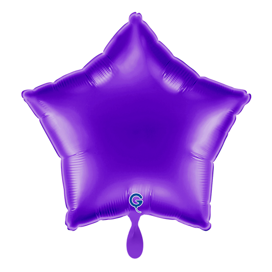 1 Ballon - Étoile - Violet Royal Métallisé