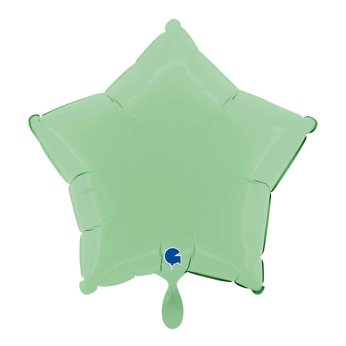 1 Ballon - Ster - Mat Groen