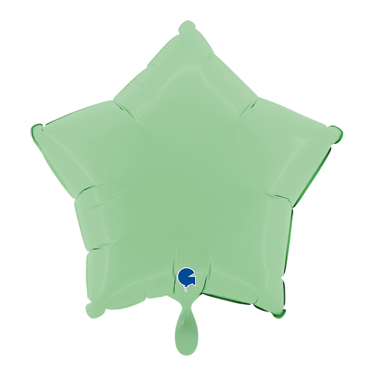 1 Ballon - Ster - Mat Groen