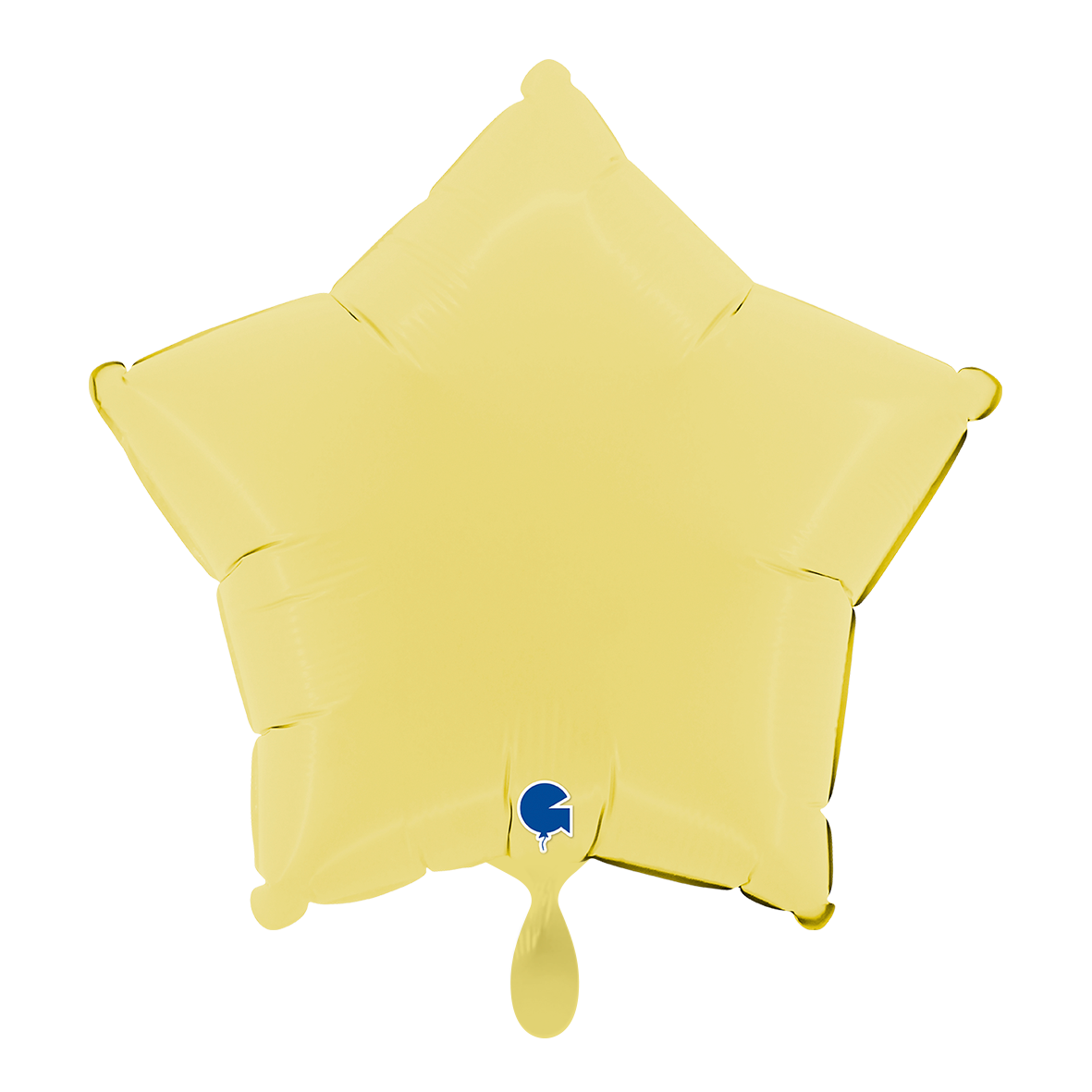 1 Ballon - Étoile - Jaune mat
