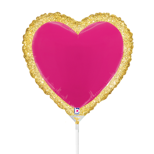 10 Mini ballonnen luchtgevuld - Hart Patch (onverpakt)